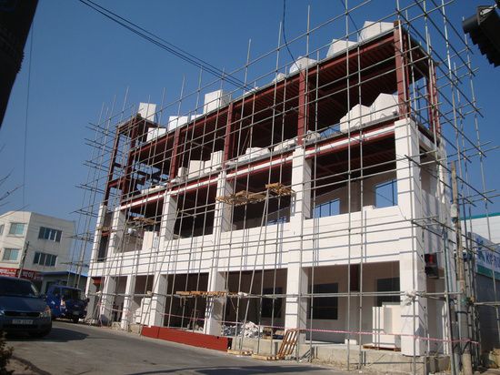 괴산 H빔 상가건물 ALC적용