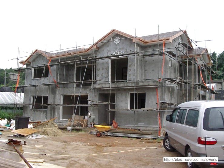 ALC주택 2층 스타코 준비작업